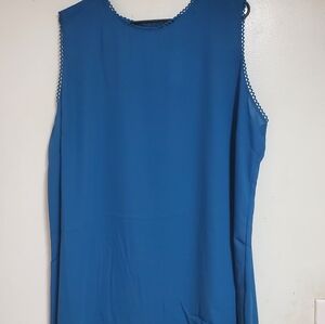 City Chic Teal Sleeveless Top Size XLarge/22 NWT